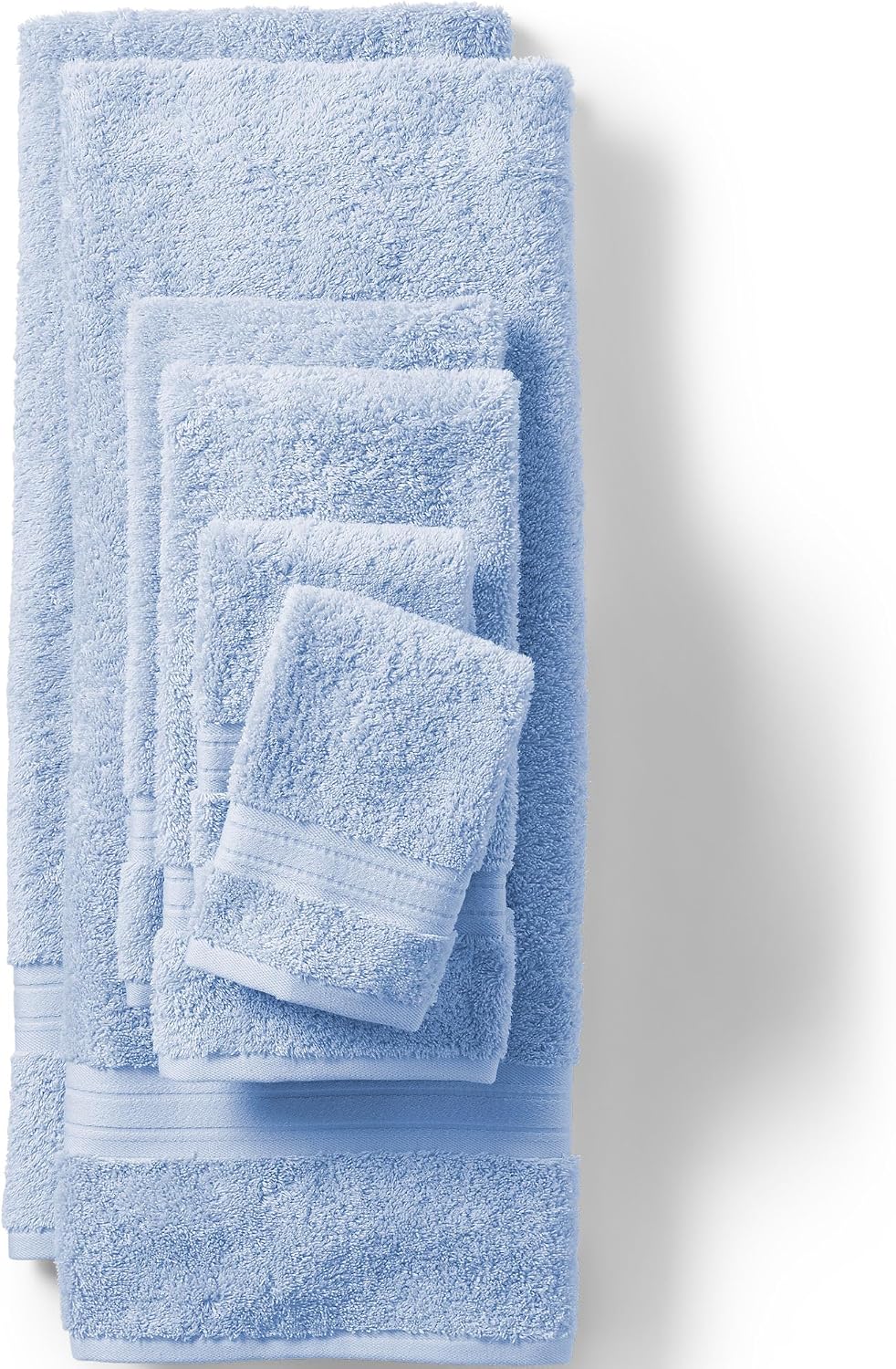 lands' end supima cotton towels towel set, 6, main product view
