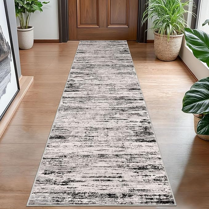 Modern Abstract Hallway Runner Rug by lansny
