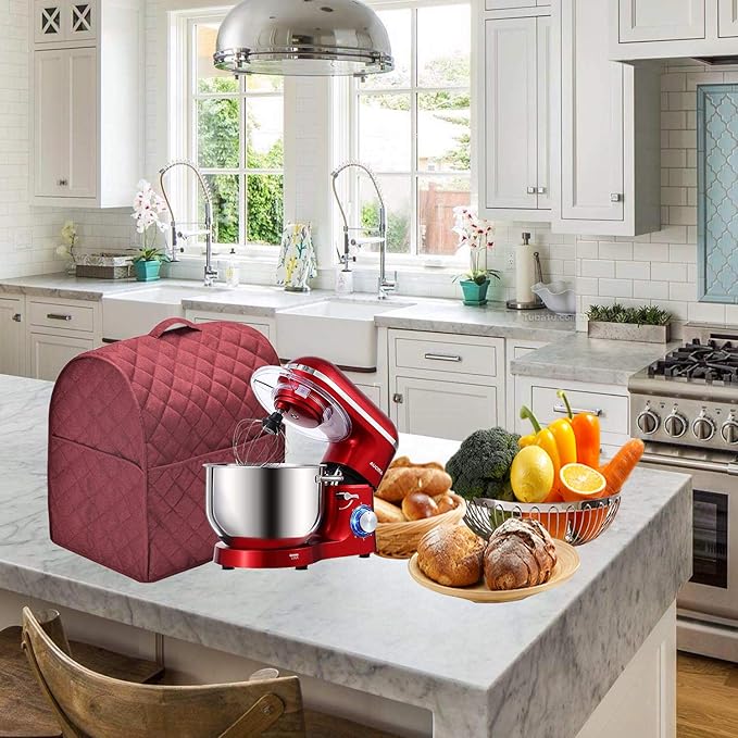 Stand Mixer Dust Cover with 3 Pockets Compatible with KitchenAid Tilt Head - Image 5