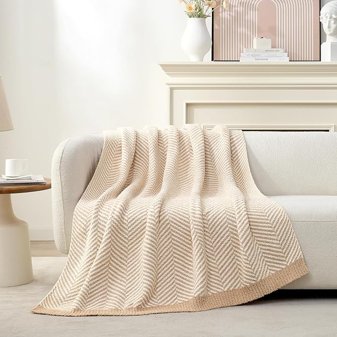 Snuggle Sac Herringbone Throw Blanket - Image 4