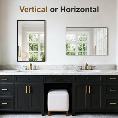bathroom vanity mirror for over sink, 30x20 inch showing dimensions