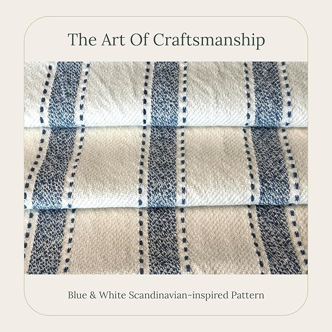 SanVia Scandi Nest Premium Cotton Throw Pillow Covers, 20 x 20 Inches, - Image 3