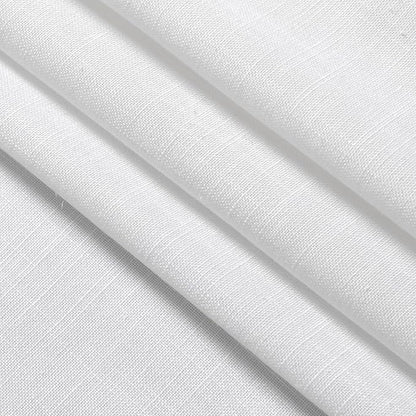Nanspring 24 Inch White Linen Curtains - Image 7
