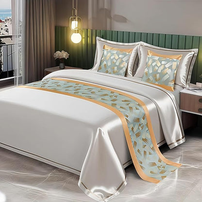 Bed Runner for Guest Room，Luxury Bed Runner，Wedding Bed Runner，Embroidered Bed by Unknown