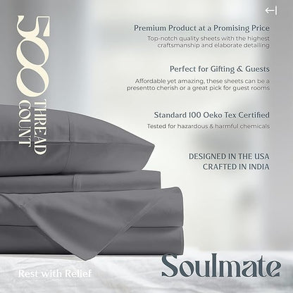 Mayfair Linen 100% Cotton Split King Sheets Sets - Image 7