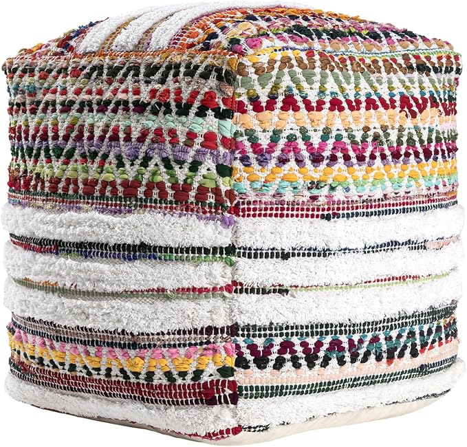 L. R. Resources, Inc. LR Home Multi/White Bohemian Chevron Hand-Made Cotton - Image 2