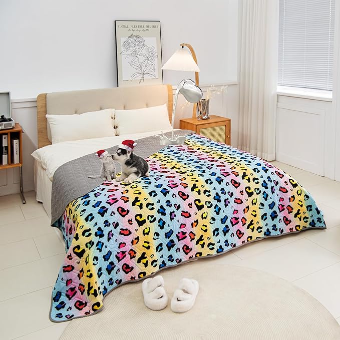 Waterproof Dog Bed Cover 120x82inch Reversible Pad Reusable Camping Mat by Topthumbs