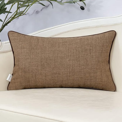 Yangest Patchwork Pillow Cover 12x20 Inch Luxury Cotton and Linen Cushion Cover - Image 2