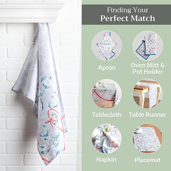 Maison d' Hermine Kitchen Towels Set of 3 100% Cotton 20" x 27.5" Reusable - Image 6