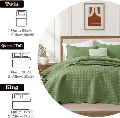 IR Imperial Rooms King Quilt Bedding Set Size + 2 Pillow Shams - Image 5