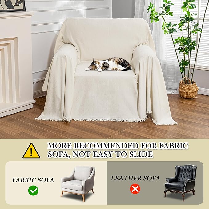 MEETSKY Oversized Chair Cover Washable Armchair Sofa Cover - Image 6