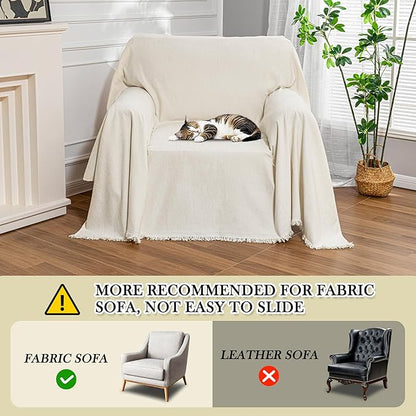 MEETSKY Oversized Chair Cover Washable Armchair Sofa Cover - Image 6