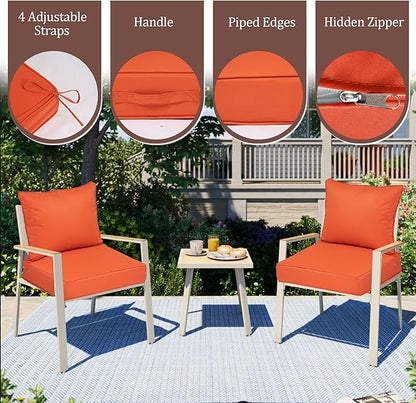 Outdoor Deep Seat Cushions for Patio Furniture Set of 2, Waterproof Outdoor - Image 3