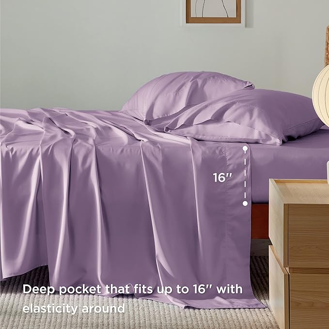 Bedsure King Size Sheets Set, Cooling Sheets - Image 3