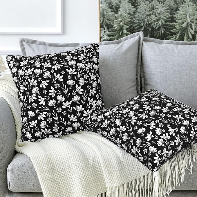Throw Pillow Cover Case Foggy Forest Pillow Covers 16x16 Inch Set of 2 Soft - Image 5