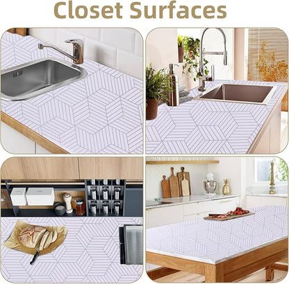 Shelf Liners for Kitchen Cabinets 12in x 10FT, Non Adhesive Cabinet Liner - Image 6