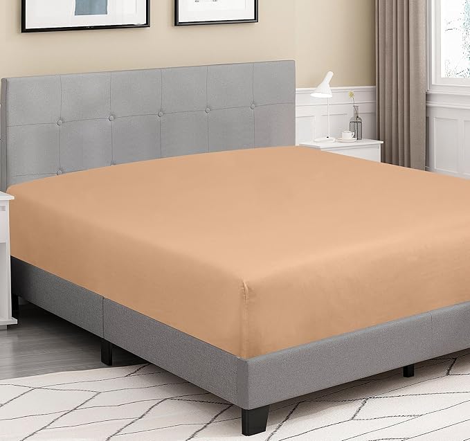 ROYALE LINENS 300 Thread Count 100% Long Staple Combed Cotton Fitted Sheet Twin - Image 4