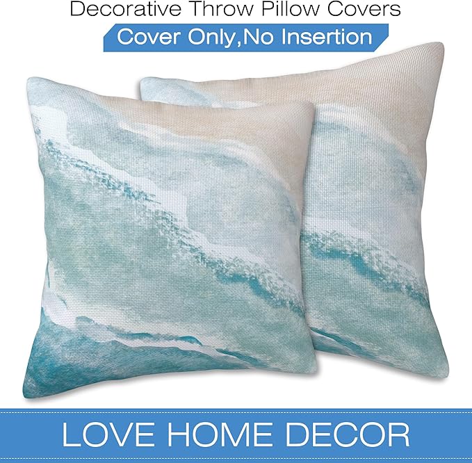 Throw Pillow Covers Vintage Flowers Pillow Covers 16x16 Inch Set of 2 Throw - Image 3