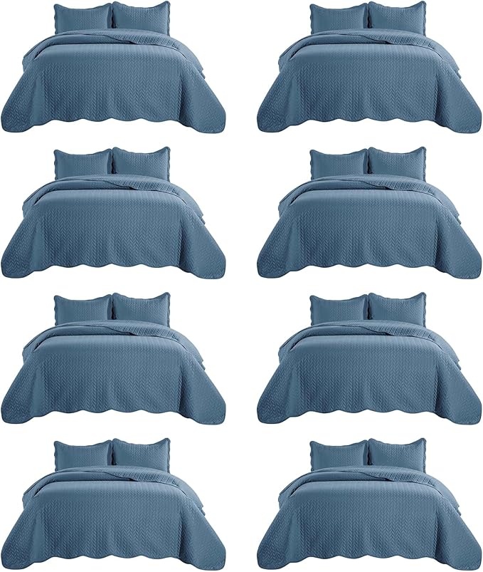 IR Imperial Rooms 8 Pack California King Quilt Bedding Set by IRImperialRooms