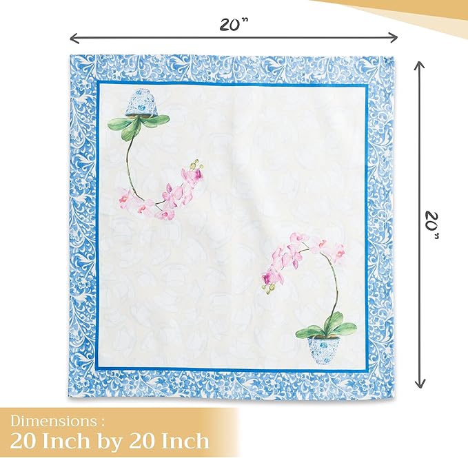 Maison d' Hermine Cloth Napkins Set of 4 100% Cotton Everyday Reusable Square - Image 4
