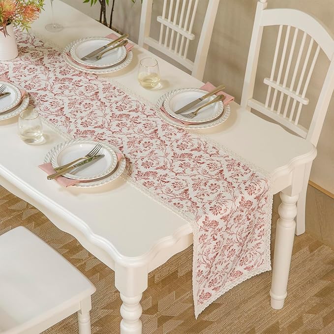 Vintage Floral Table Runner - Image 3