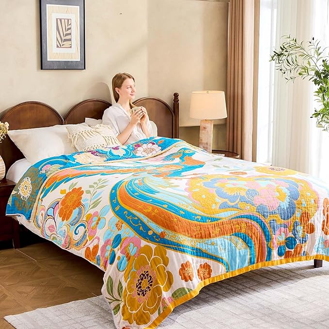 Boho Throw Blanket, Lightweight Blankets - Image 9