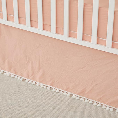 Brandream Boho Bohemian Girl Baby Nursery Crib Bed Skirt 100% Cotton Pleated by Brandream