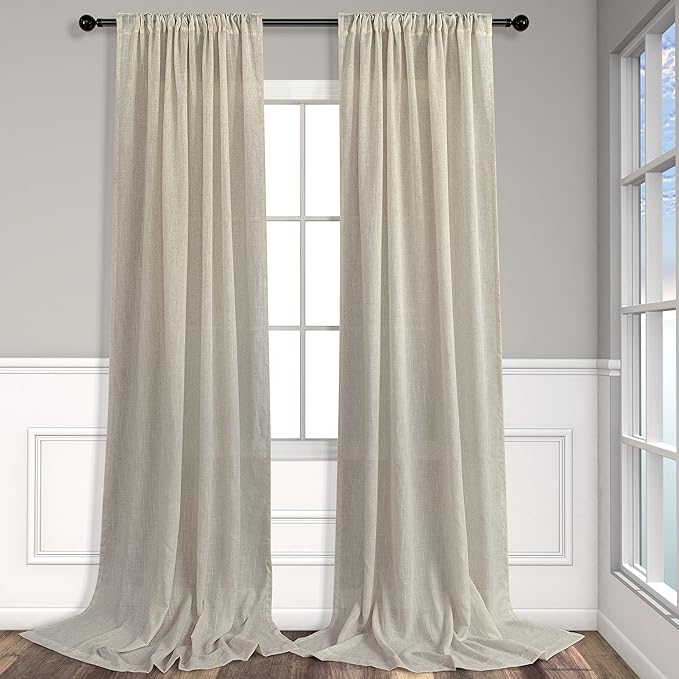 Flax Linen Curtains 96 Inches Long - Image 8