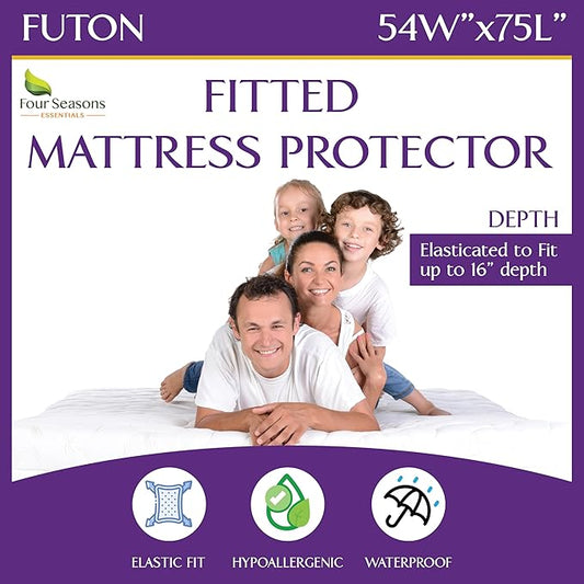 Futon Full Waterproof Mattress Protector by FourSeasonsEssentials