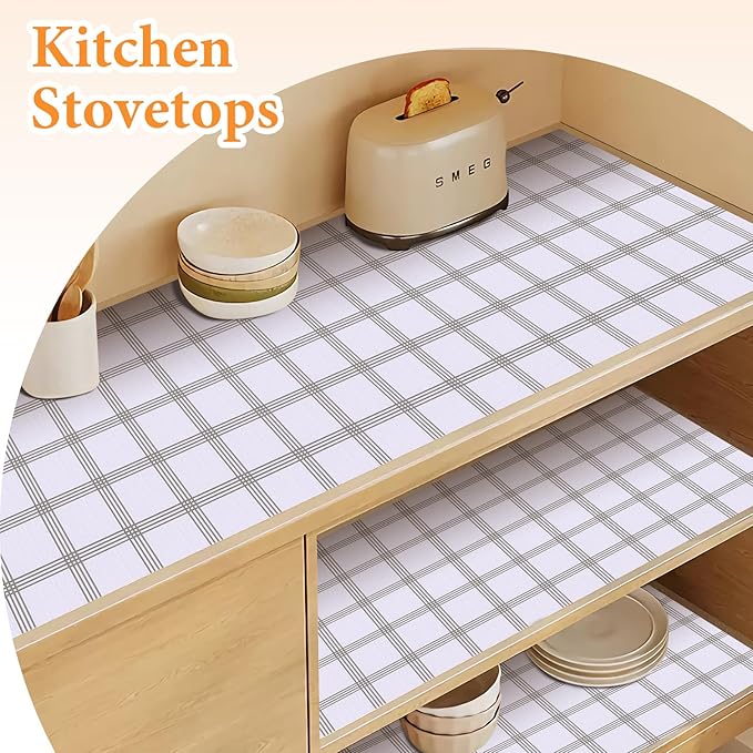 Shelf Liner for Kitchen Cabinets Non Adhesive Drawer Liner Non-Slip Thickened - Image 6