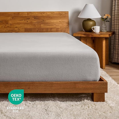 Bare Home Flannel Fitted Bottom Sheet 100% Cotton, Velvety Soft Heavyweight - Image 5