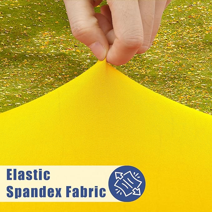 Round Spandex Tablecloth, Elastic Fitted Waterproof Tablecloths - Image 2