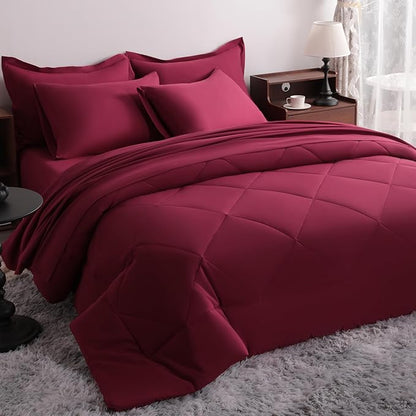 NTBAY Queen Comforter Set with Sheets, 7 Pieces Soft and Breathable Queen by NTBAY