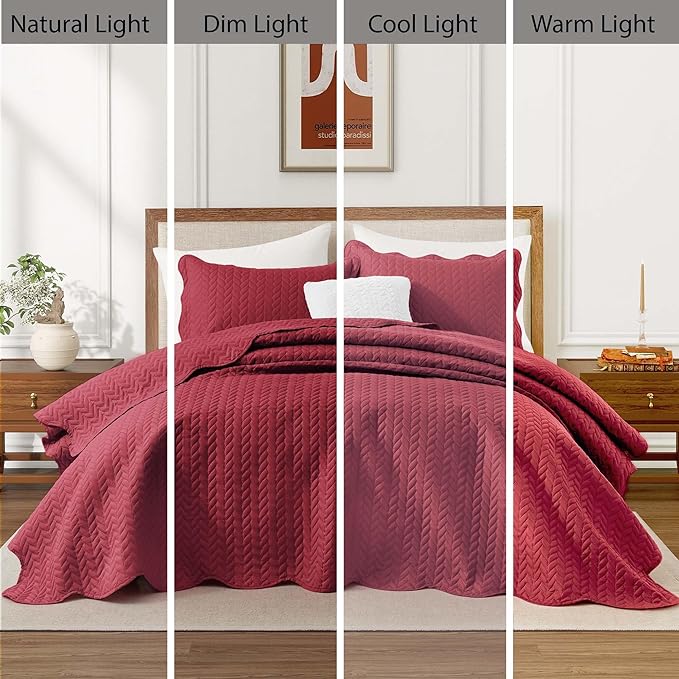 IR Imperial Rooms California King Quilt Bedding Set Size + 2 Pillow Shams - Image 9
