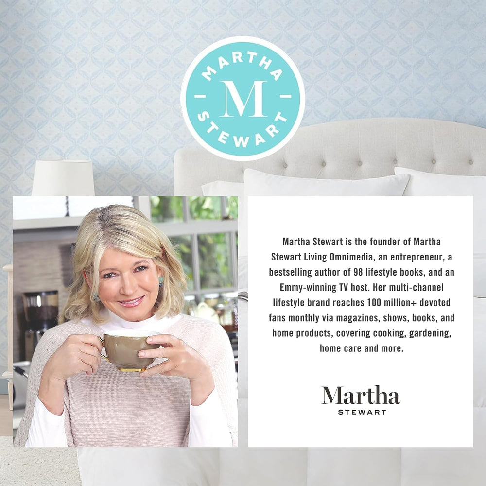 Martha Stewart Luxury White Goose Feathers Down Fiber Comforter Queen Size