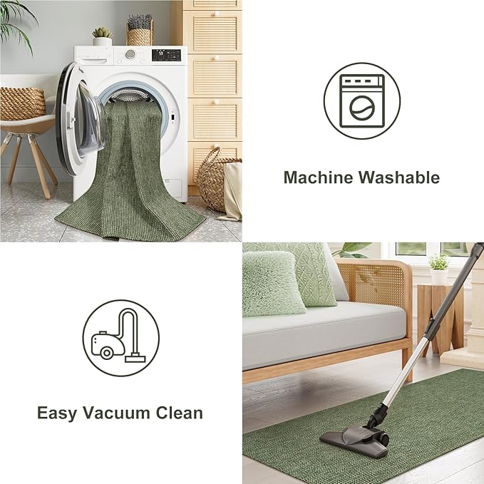 Uphome Boho Bathroom Rugs, 2x3 Washable Small Area Rug - Image 5