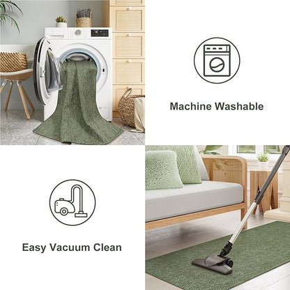 Uphome Boho Bathroom Rugs, 2x3 Washable Small Area Rug - Image 5