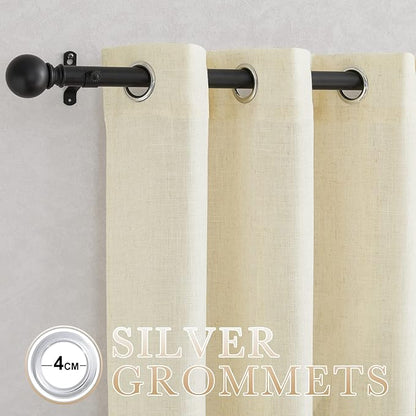 NICETOWN Linen Curtains 63 inch Long - Image 3