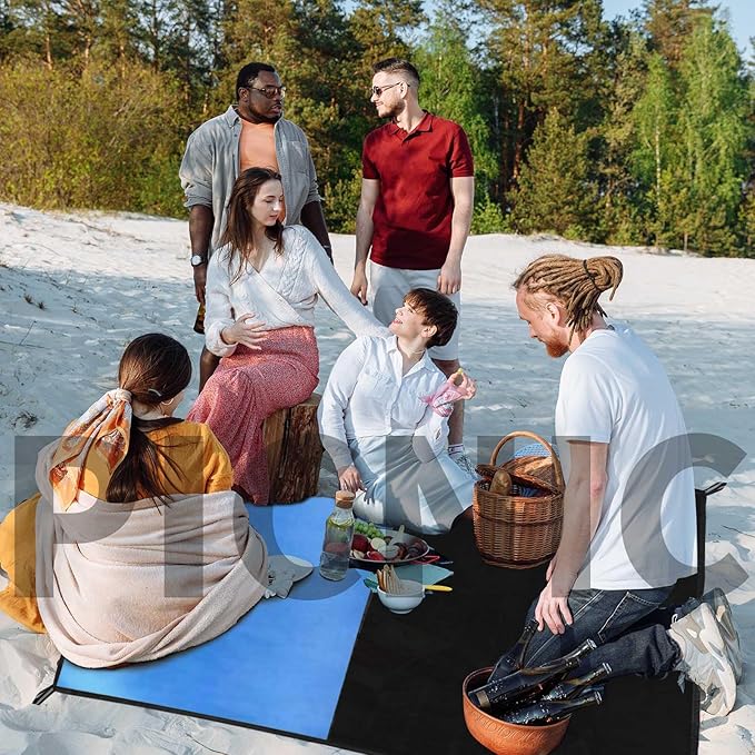 Frelaxy Pocket Picnic Blanket, Waterproof Sandproof Beach Mat, Compact Camping - Image 5