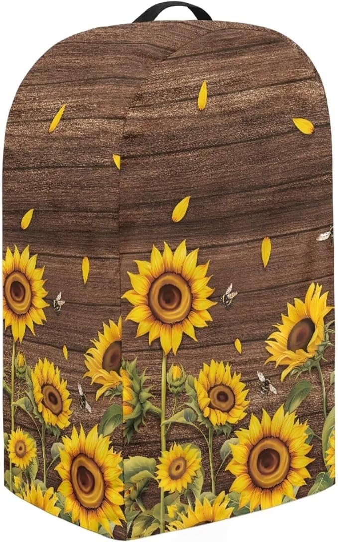Sunflower Wood Grains Kitchen Blender Food Processor Dust Cover - Image 4