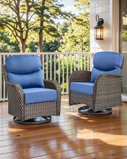 Luxury 22x24/22x25 6-Inch Smile Outdoor Seat Cushions Set of 2 - Image 2