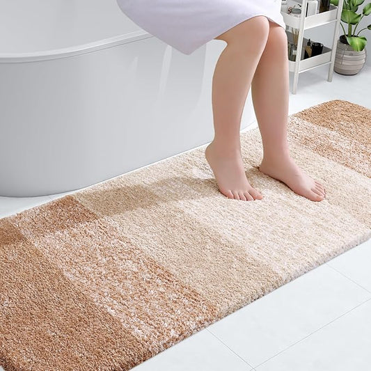 OLANLY Bathroom Runner Rugs 70x24, Extra Soft Absorbent Microfiber Bath Rugs by OLANLY