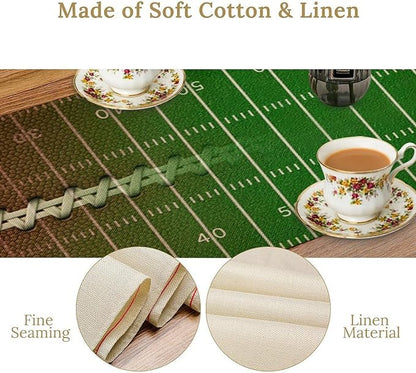 Football Table Runner Green Touchdown Sport Game Days Seasonal Dinner Runner - Image 5
