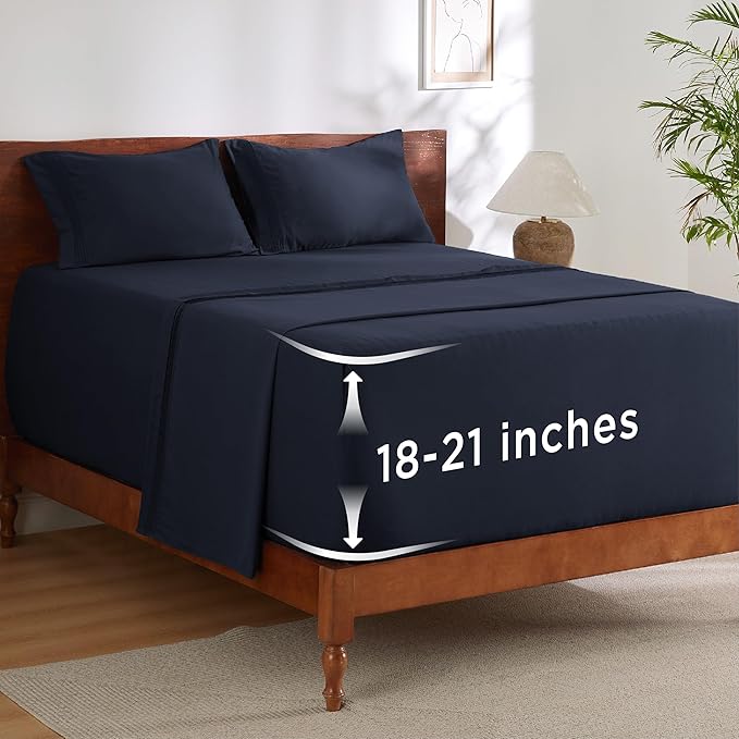 Bedsure Deep Pocket King Sheet Set by BEDSURE