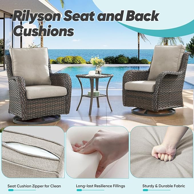 Rilyson Patio Cushions for Outdoor Furniture - Image 3