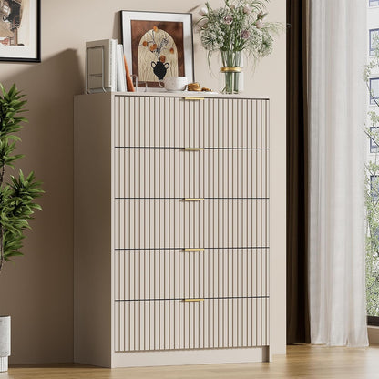 3 piece modern bedroom set, 5 drawer dresser, main product view