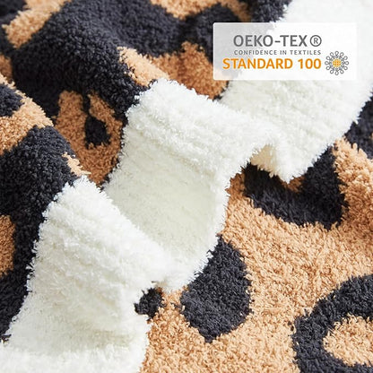 Snuggle Sac Black Leopard Throw Blanket - Image 5