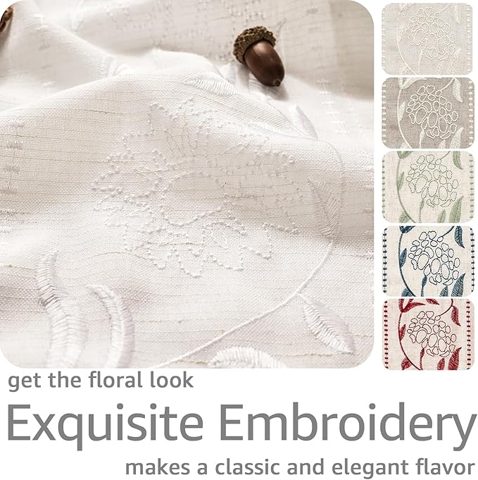 jinchan Winslow White Linen Curtains - Image 4