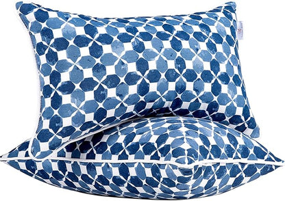 JMGBird Outdoor Lumbar Pillows Waterproof Set of 2 Outdoor Pillows by JMGBird