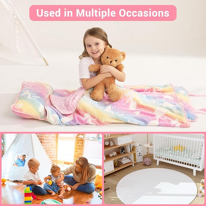 Toddler Nap Mat with Pillow and Blanket, Extra Large Rolled Napping Mats - Image 6